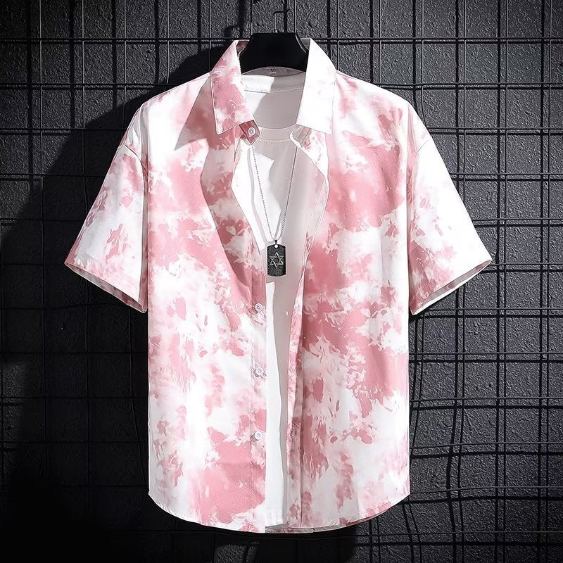 Men's Ice Silk Breathable Summer High-end Printed Shirt - Sophinity