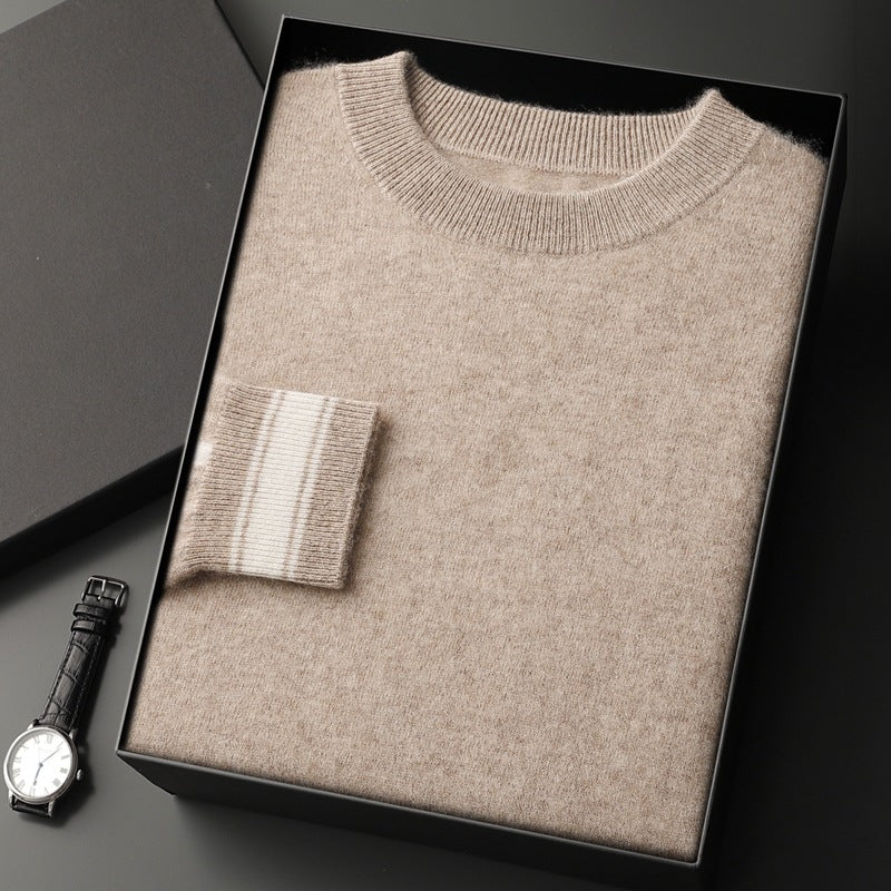 Leisure Sports Cashmere Men's Round Neck Sweater Suit - Sophinity