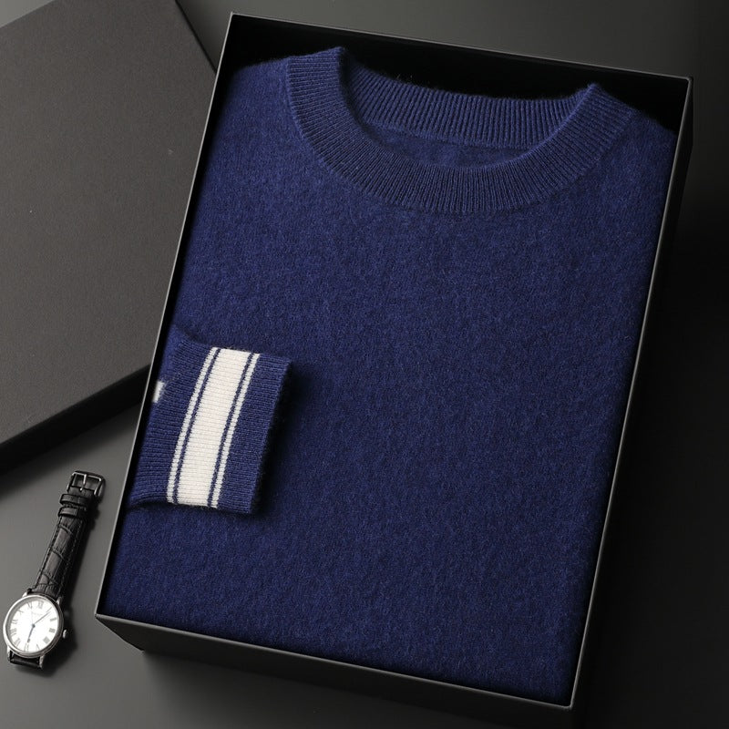 Leisure Sports Cashmere Men's Round Neck Sweater Suit - Sophinity