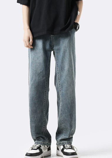 Ice Silk Loose Straight Jeans - Sophinity