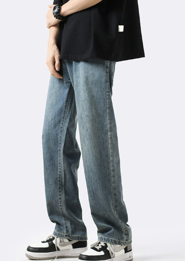 Ice Silk Loose Straight Jeans - Sophinity