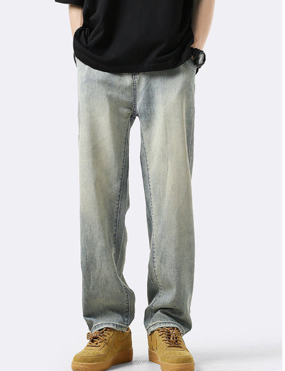 Ice Silk Loose Straight Jeans - Sophinity