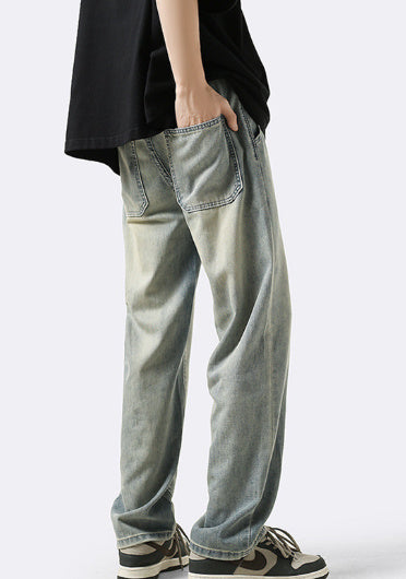 Ice Silk Loose Straight Jeans - Sophinity