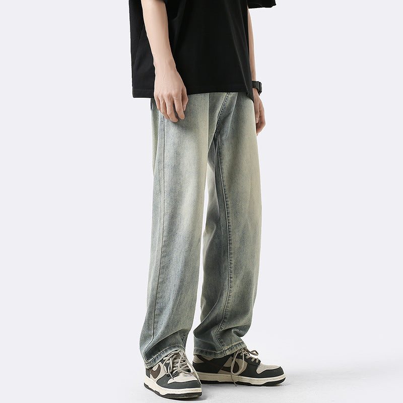 Ice Silk Loose Straight Jeans - Sophinity