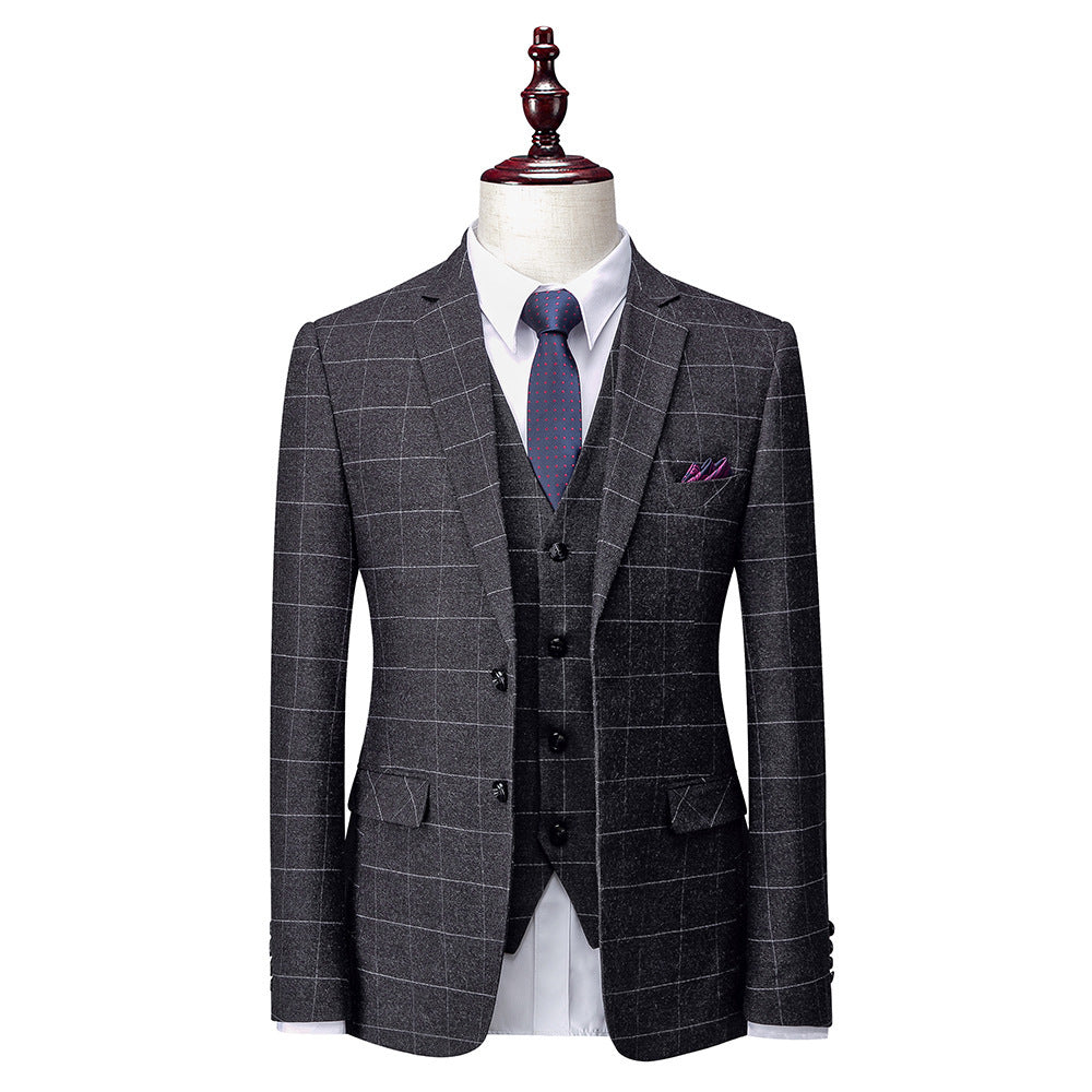 Men's Business Suits Korean Version Slim Wedding Groom Suit Men - Sophinity