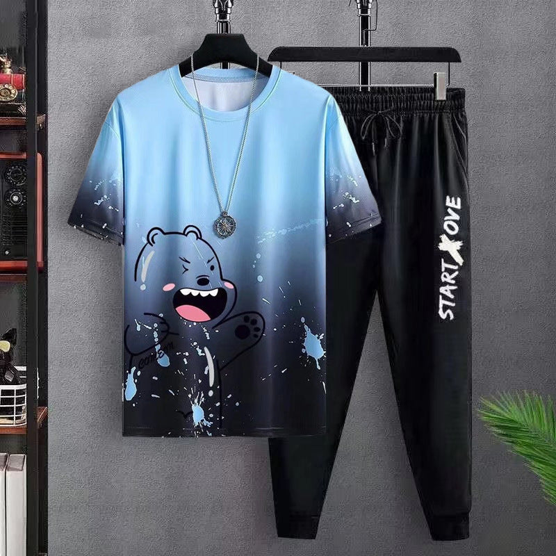 Summer Thin Short-sleeved Trousers Sports Suit - Sophinity