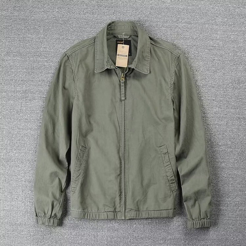 Simple Jacket Men's Leisure Washed-out Distressed - Sophinity