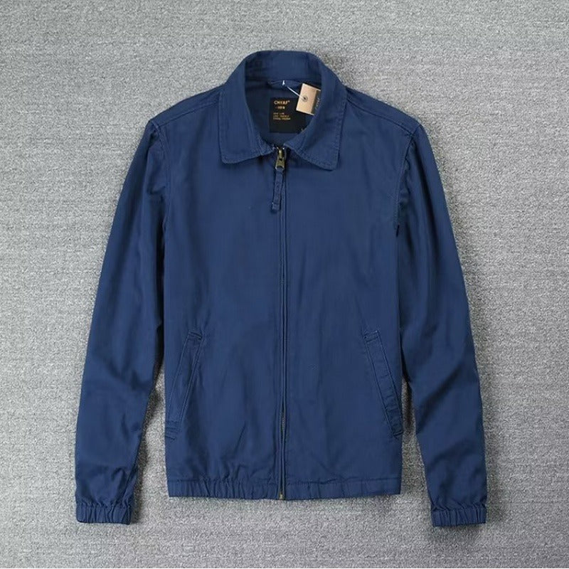 Simple Jacket Men's Leisure Washed-out Distressed - Sophinity