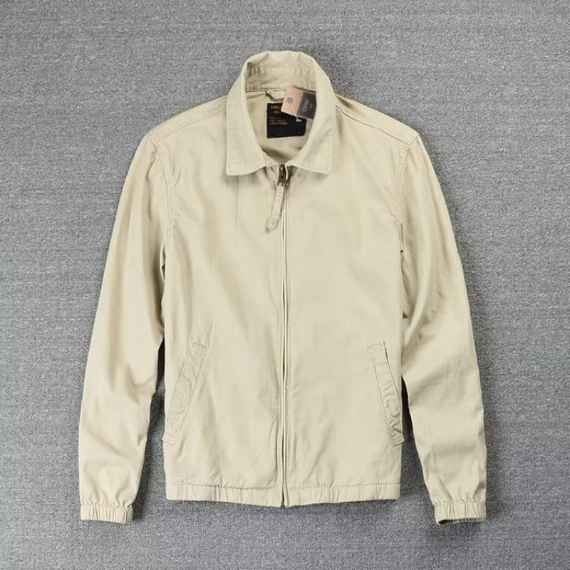 Simple Jacket Men's Leisure Washed-out Distressed - Sophinity