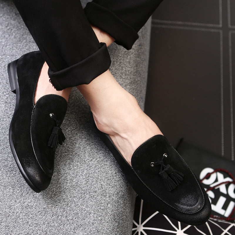 Pea shoes leather shoes for men - Sophinity