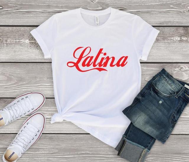 Latina Red Print Women T-shirts Cotton Casual Funny T Shirt - Sophinity
