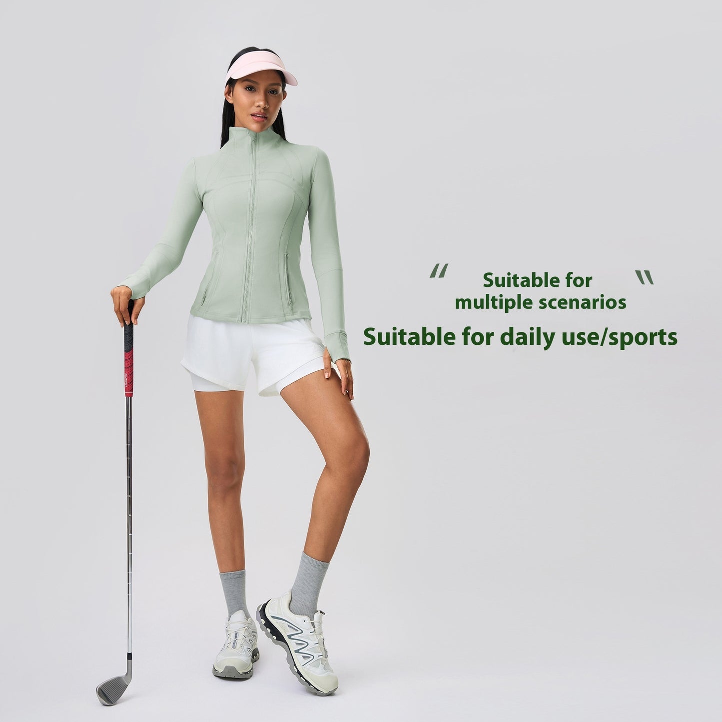 Yoga Sports Jacket Women Elastic Zipper Running Fitness Yoga Jackets - Sophinity