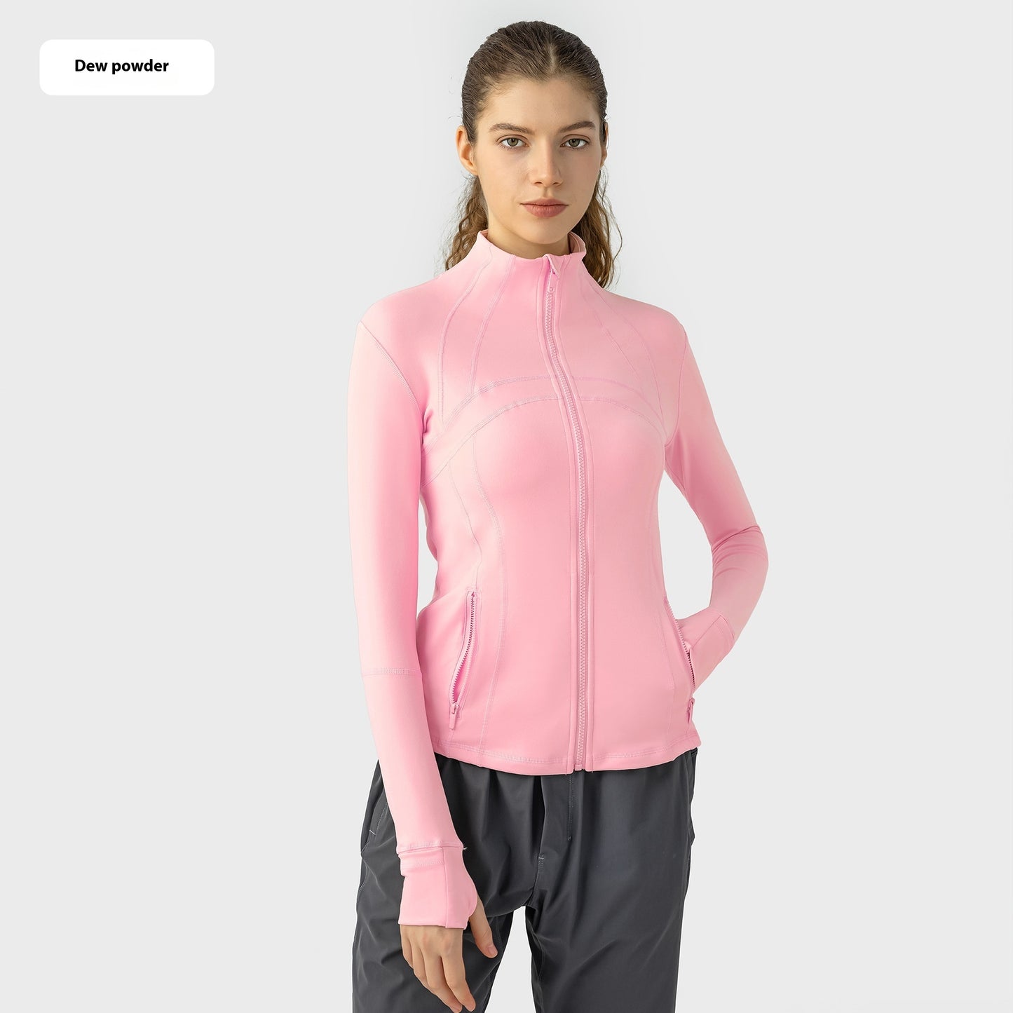 Yoga Sports Jacket Women Elastic Zipper Running Fitness Yoga Jackets - Sophinity