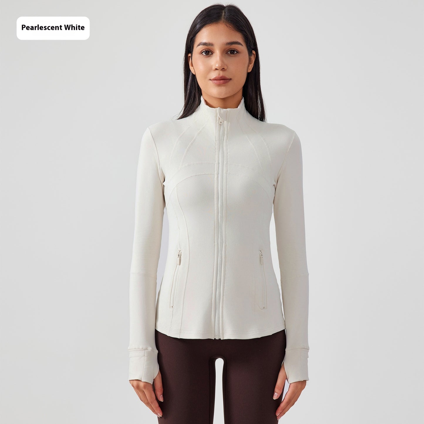 Yoga Sports Jacket Women Elastic Zipper Running Fitness Yoga Jackets - Sophinity