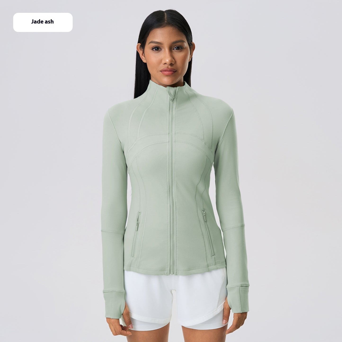 Yoga Sports Jacket Women Elastic Zipper Running Fitness Yoga Jackets - Sophinity