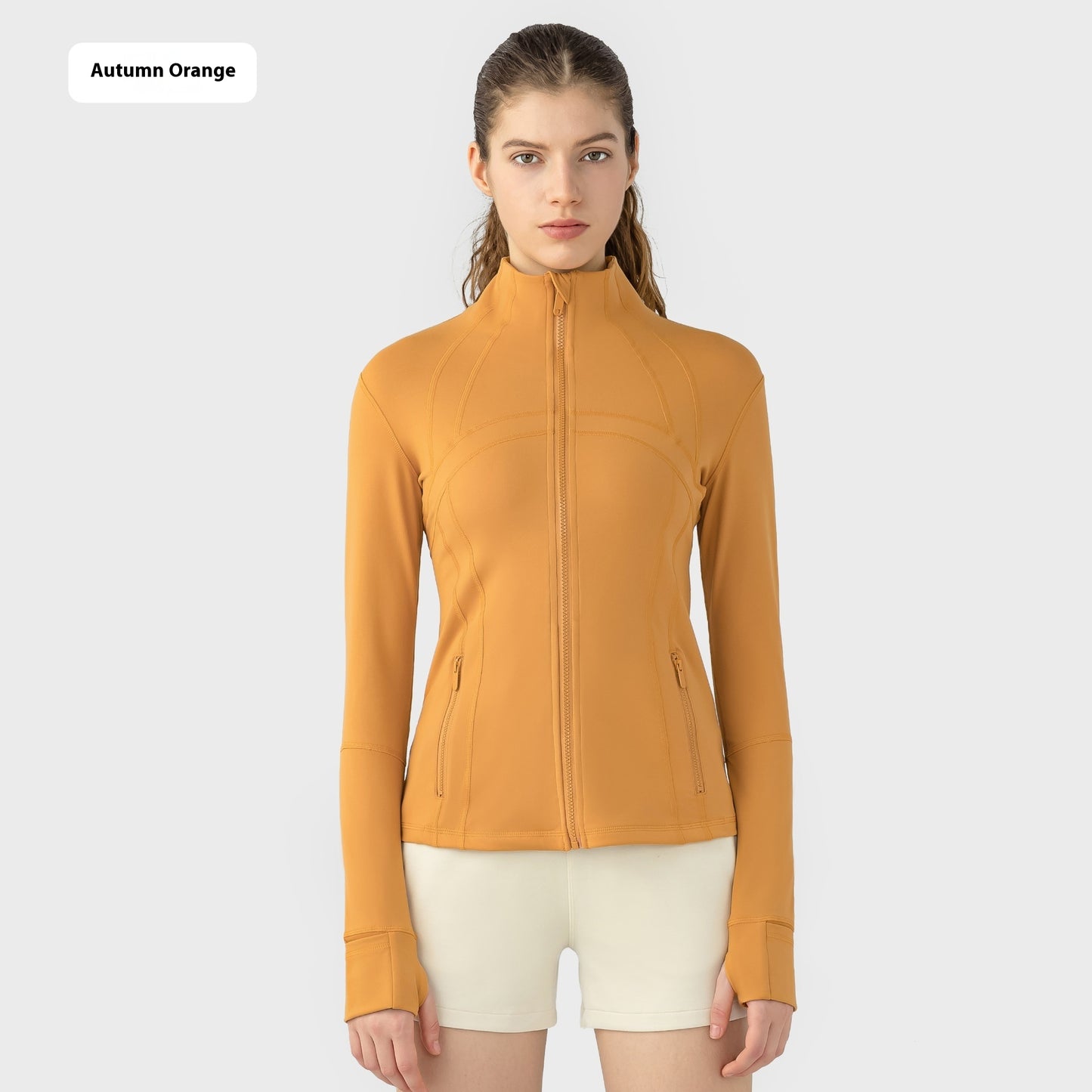 Yoga Sports Jacket Women Elastic Zipper Running Fitness Yoga Jackets - Sophinity