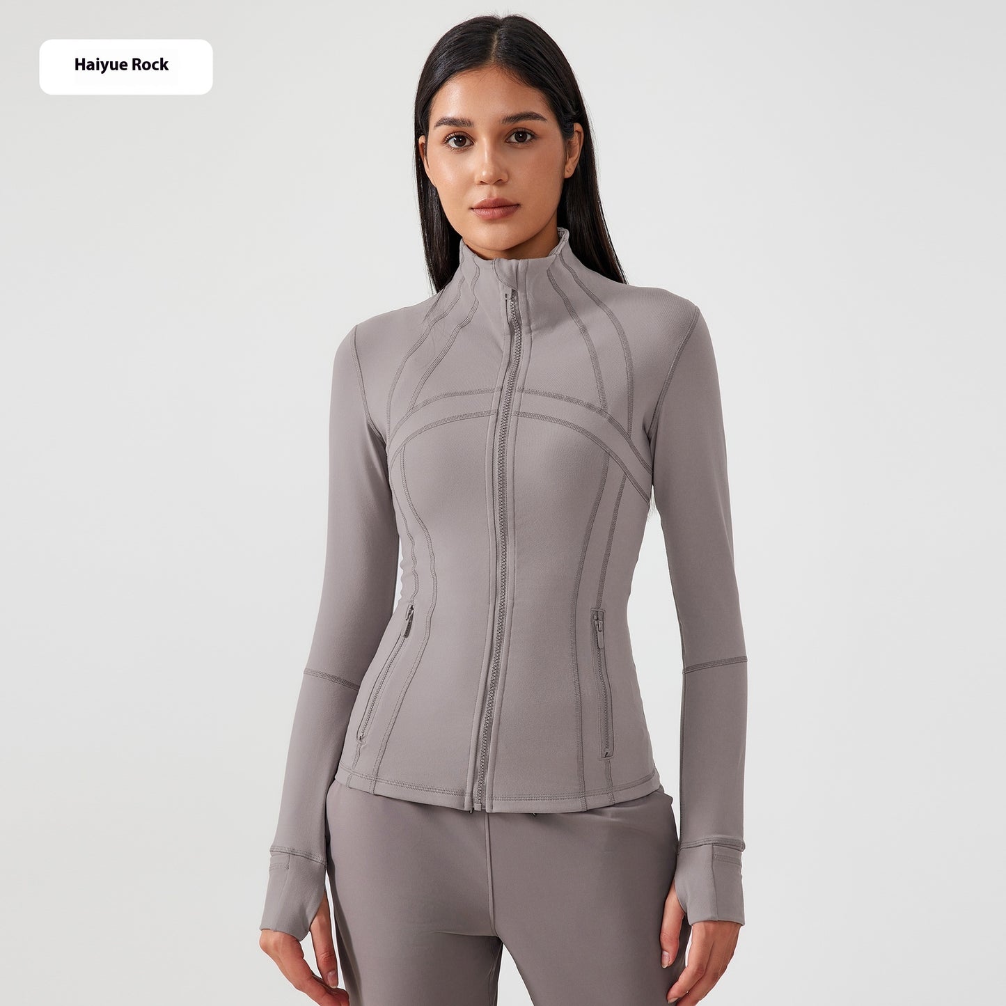 Yoga Sports Jacket Women Elastic Zipper Running Fitness Yoga Jackets - Sophinity