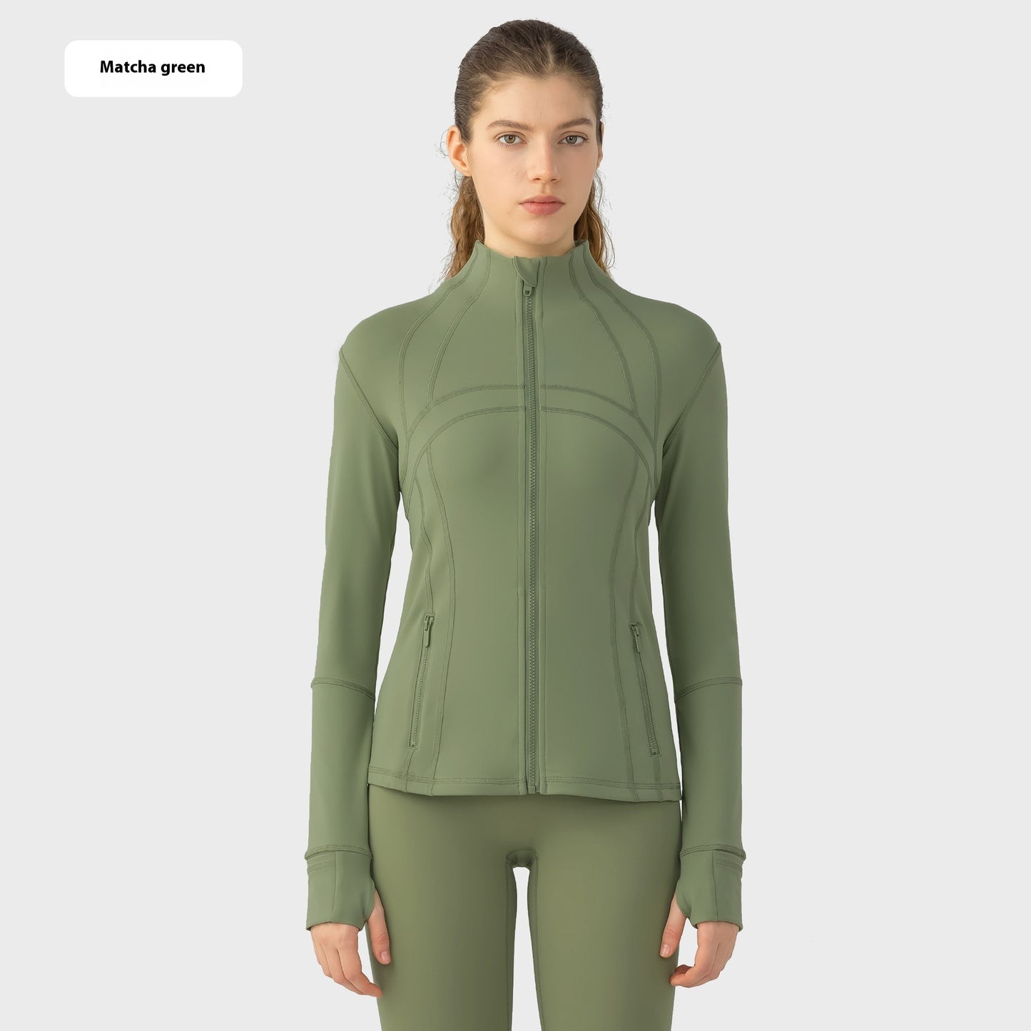 Yoga Sports Jacket Women Elastic Zipper Running Fitness Yoga Jackets - Sophinity