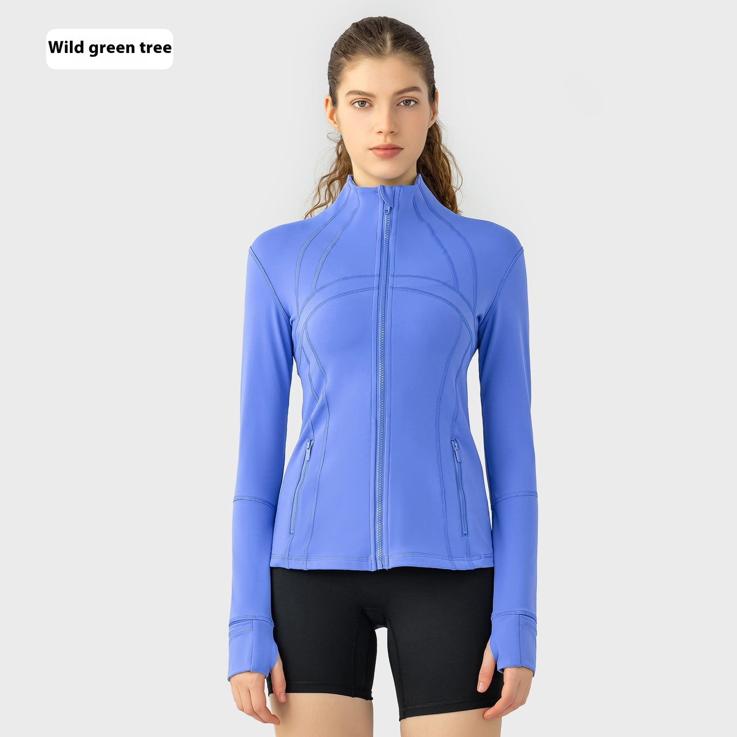 Yoga Sports Jacket Women Elastic Zipper Running Fitness Yoga Jackets - Sophinity