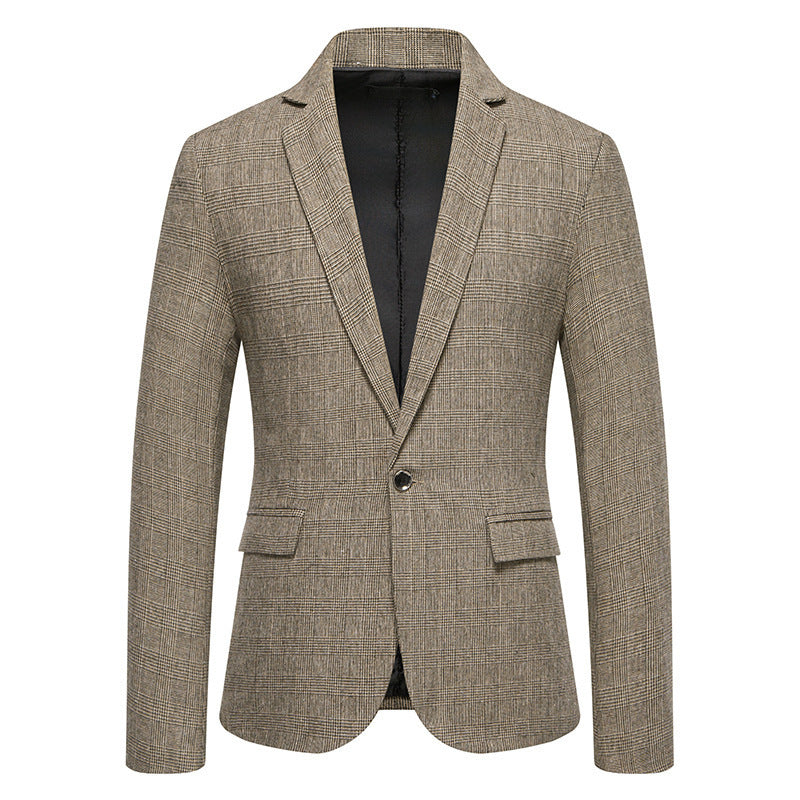 European Size Men's Fashion Woolen Casual Small Suit Coat - Sophinity