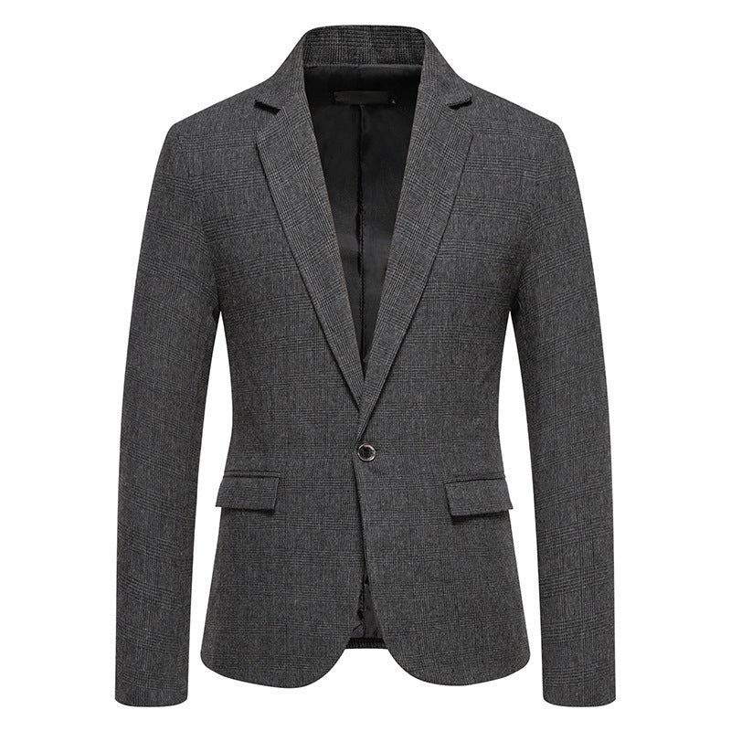 European Size Men's Fashion Woolen Casual Small Suit Coat - Sophinity