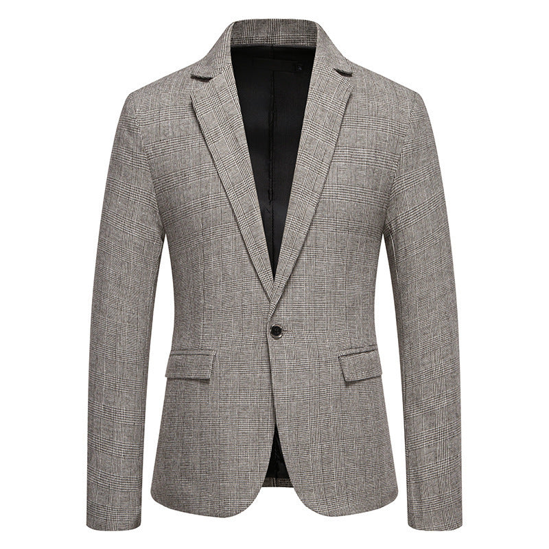 European Size Men's Fashion Woolen Casual Small Suit Coat - Sophinity