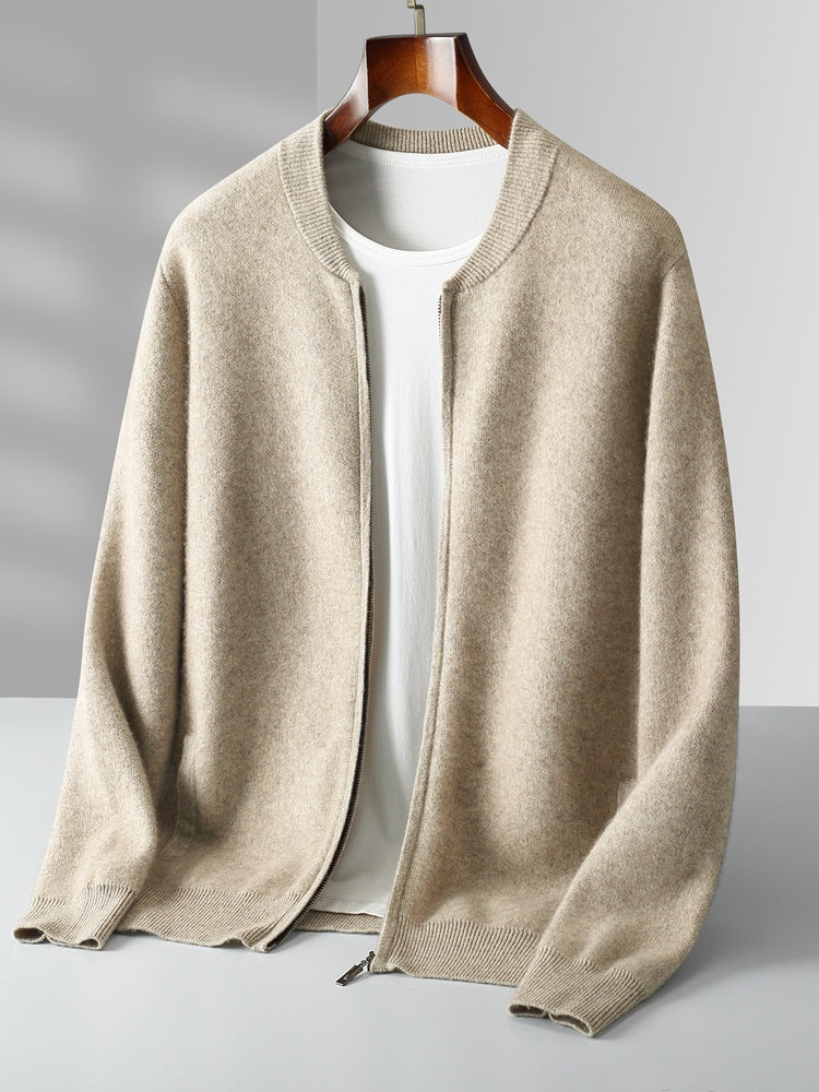 Round Neck Top Men's Cardigan Coat - Sophinity