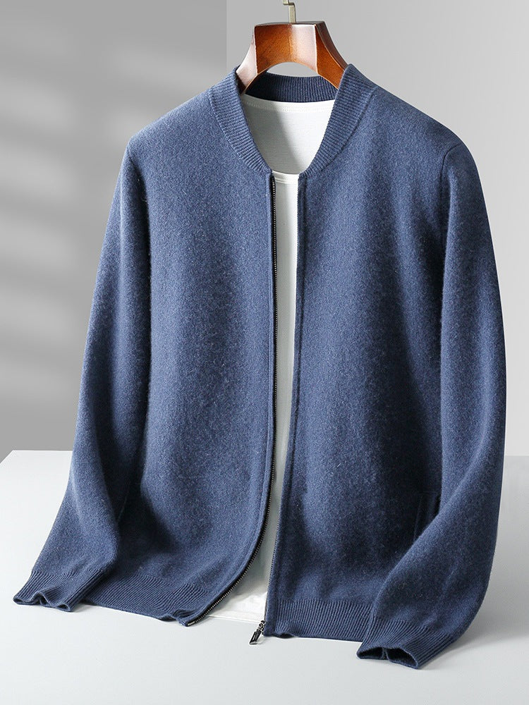 Round Neck Top Men's Cardigan Coat - Sophinity