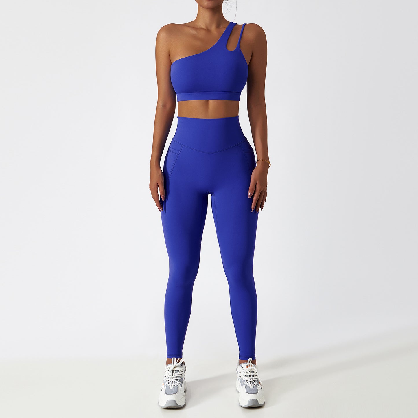 Breathable Quick-drying Skinny Yoga Clothes Pocket Running Sports Suit