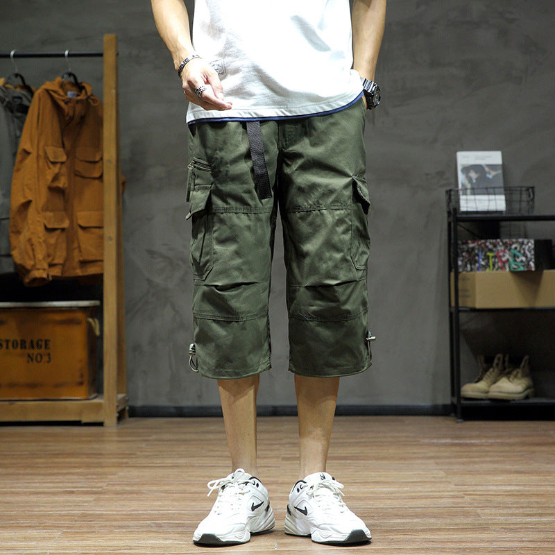 Casual Cropped Pants Men's Loose Straight - Sophinity