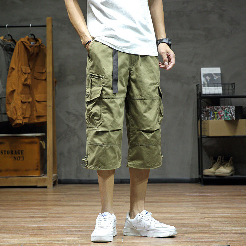 Casual Cropped Pants Men's Loose Straight - Sophinity