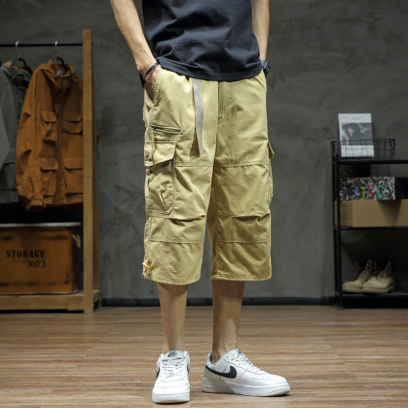 Casual Cropped Pants Men's Loose Straight - Sophinity