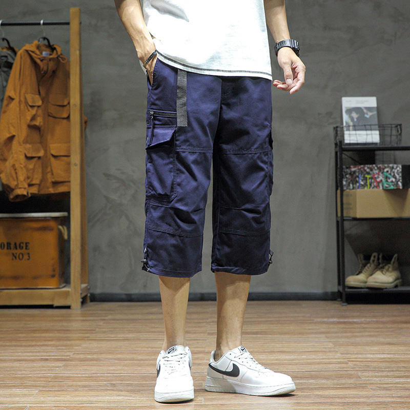 Casual Cropped Pants Men's Loose Straight - Sophinity