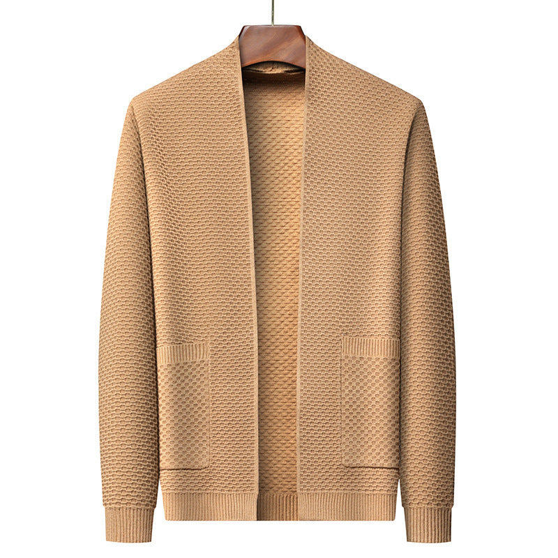 Men's Knitted Cardigan Sweater Coat - Sophinity