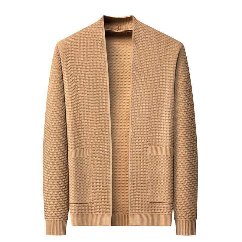 Men's Knitted Cardigan Sweater Coat - Sophinity