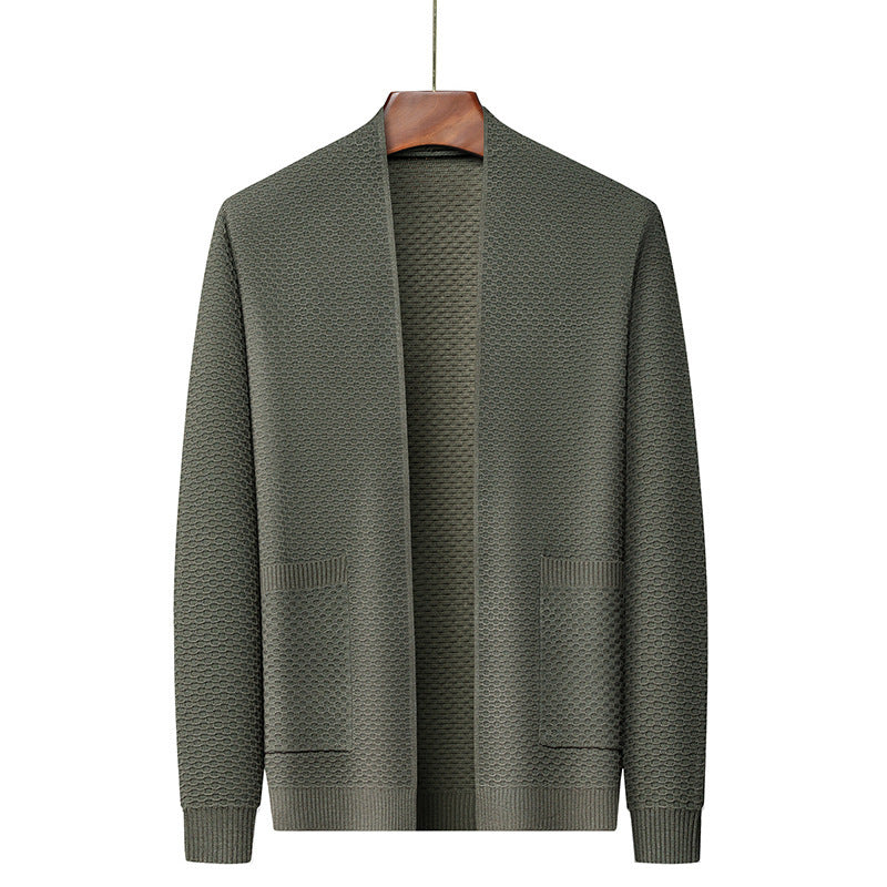 Men's Knitted Cardigan Sweater Coat - Sophinity