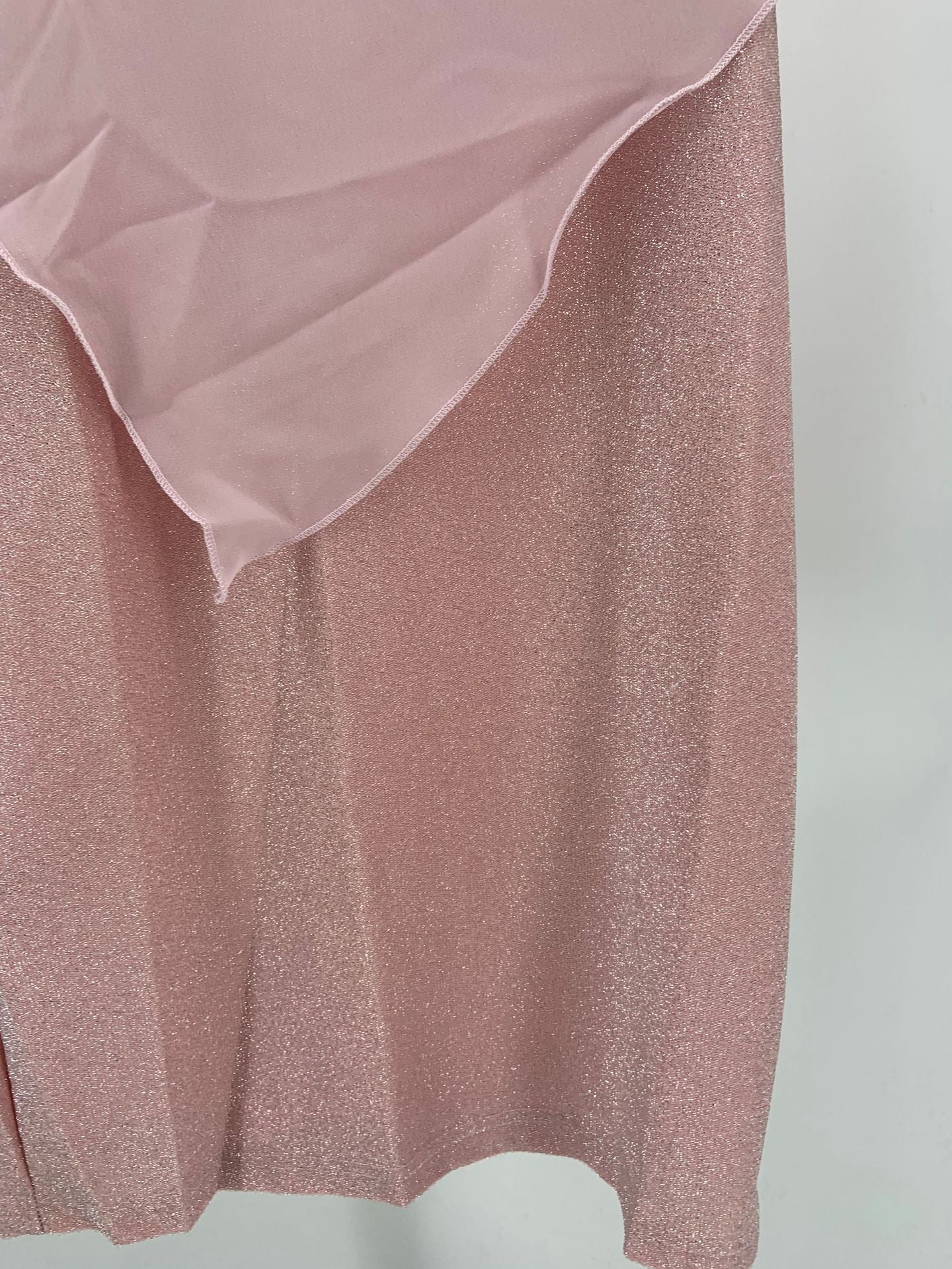 European And American Plus Size Solid Color Chiffon Fake Two-piece Slim Fit Sheath Sexy Party Formal Dress Women - Sophinity