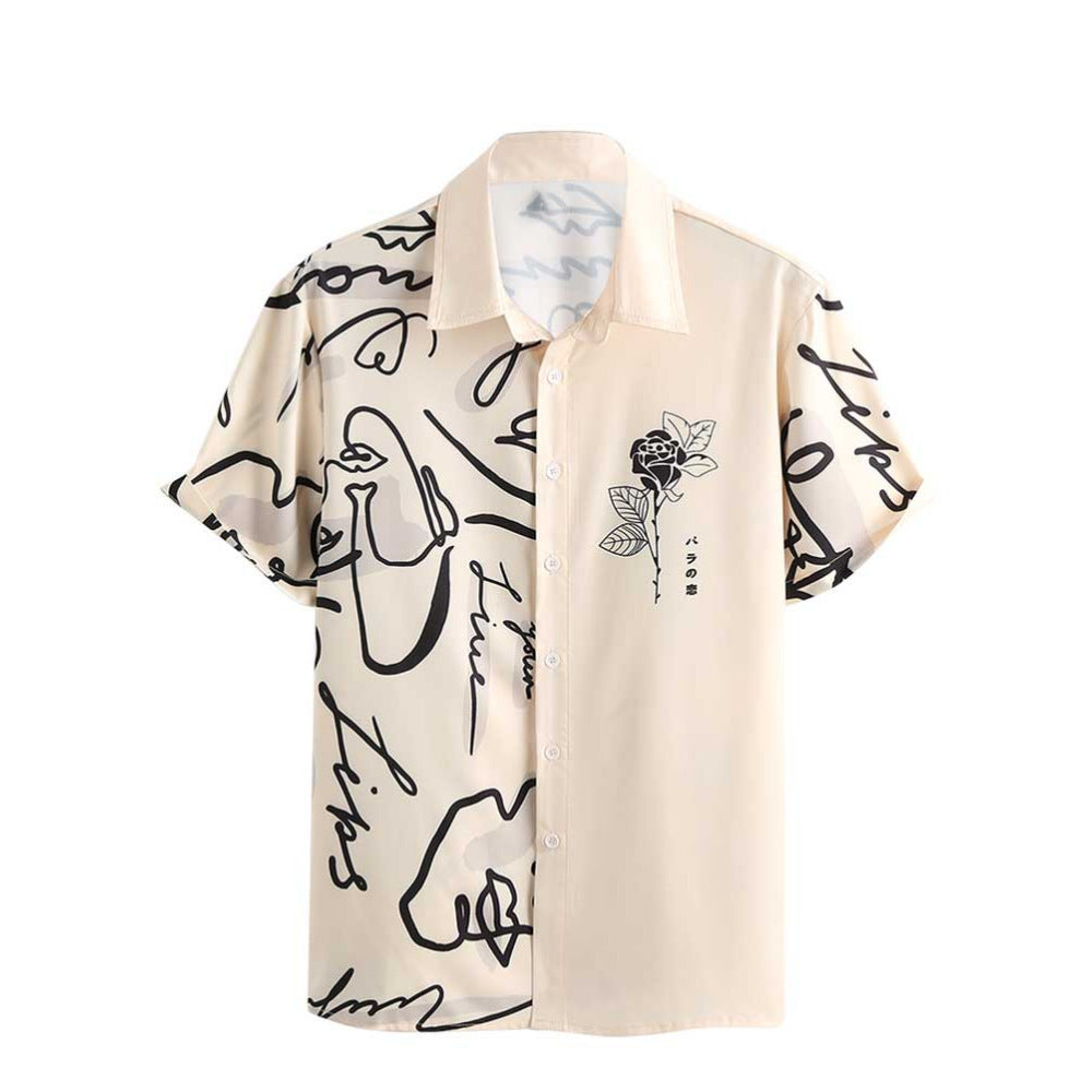Men's Shirt Hot Sale In Hot-selling Floral-print Hawaiian Beach Degrees - Sophinity