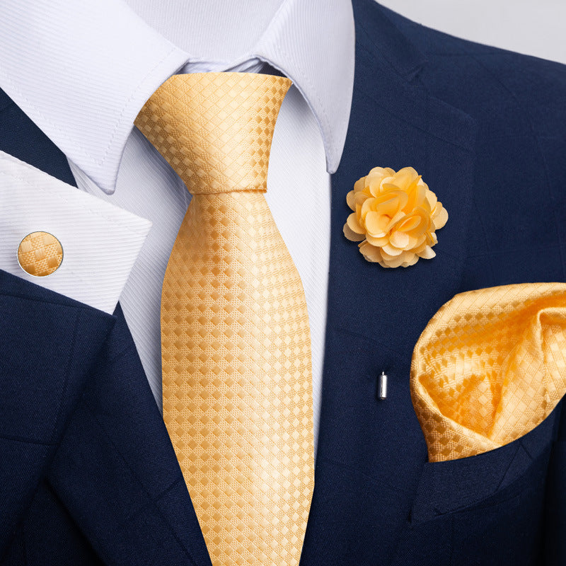 Men's Tie Suit Pocket Square Combo 8 - Sophinity