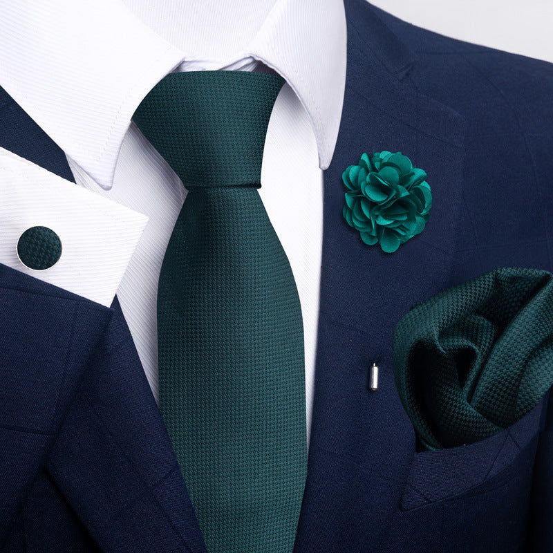 Men's Tie Suit Pocket Square Combo 8 - Sophinity