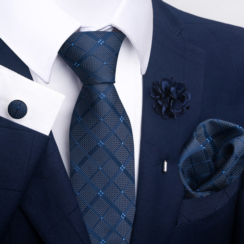 Men's Tie Suit Pocket Square Combo 8 - Sophinity