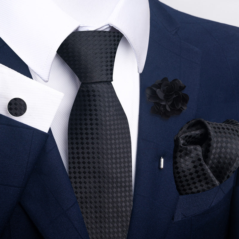 Men's Tie Suit Pocket Square Combo 8 - Sophinity