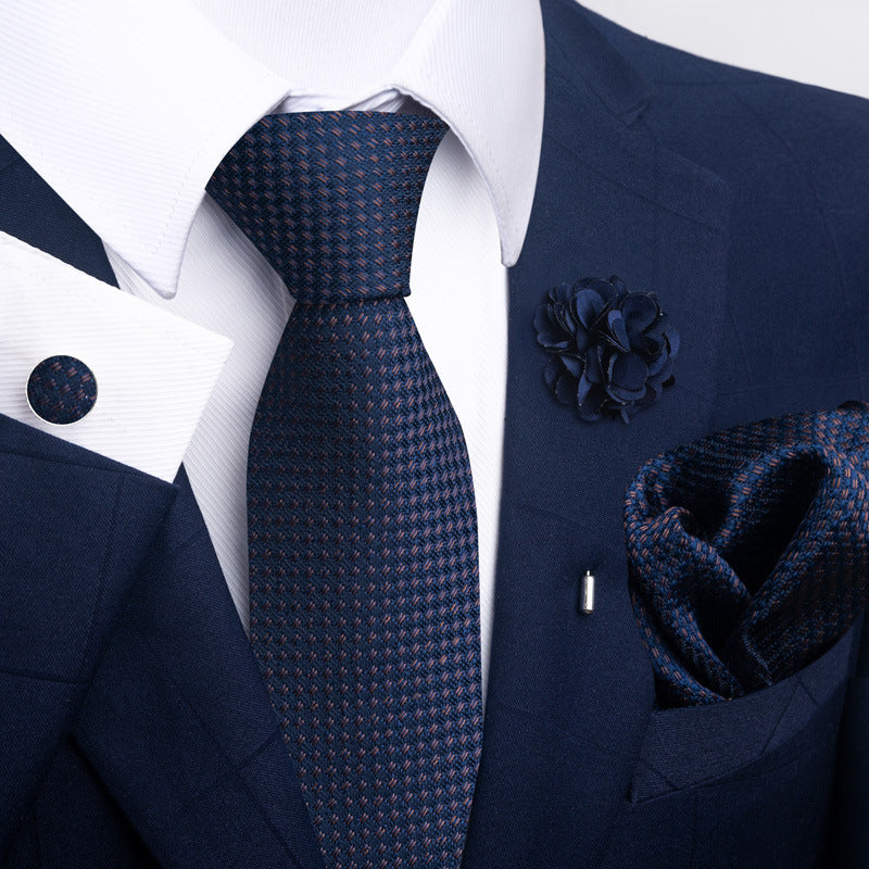 Men's Tie Suit Pocket Square Combo 8 - Sophinity