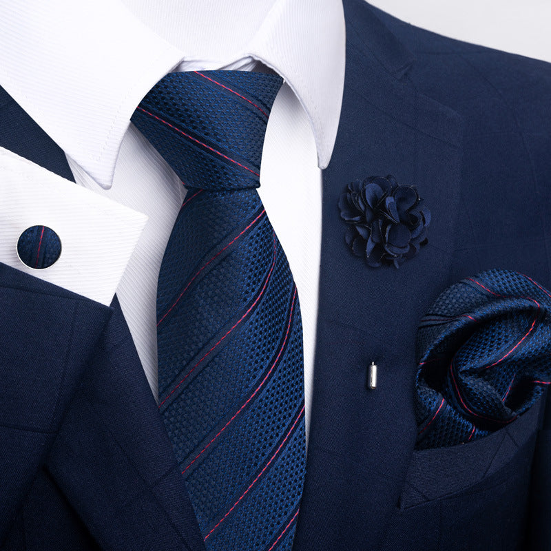 Men's Tie Suit Pocket Square Combo 8 - Sophinity