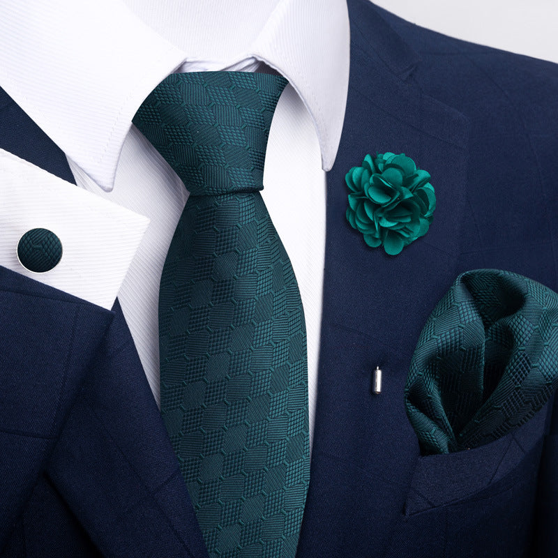 Men's Tie Suit Pocket Square Combo 8 - Sophinity