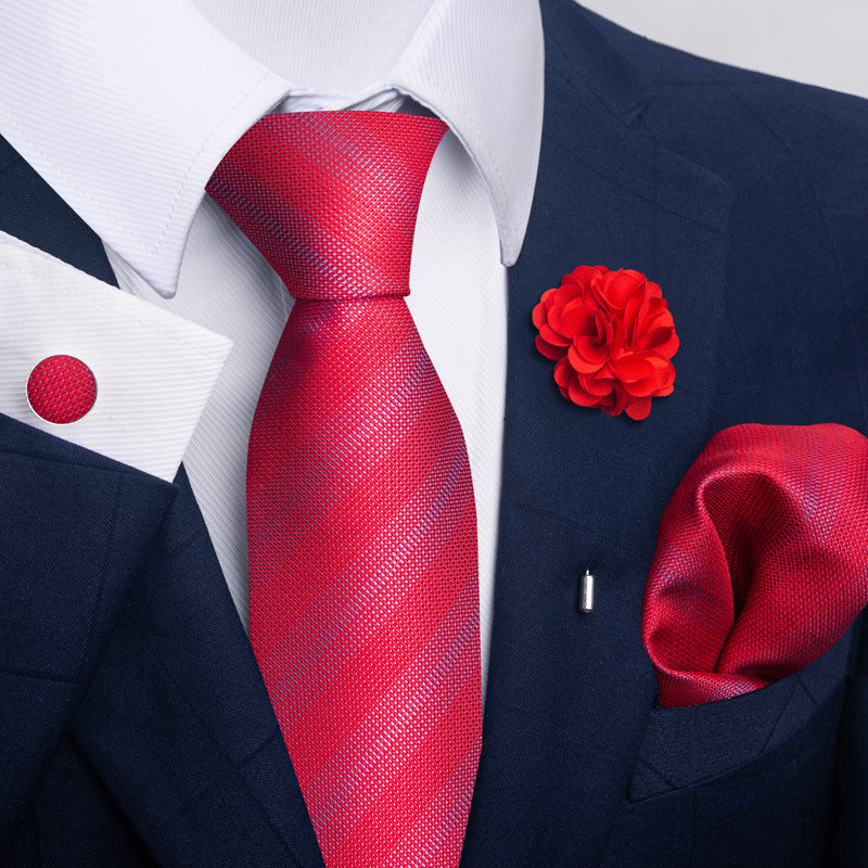 Men's Tie Suit Pocket Square Combo 8 - Sophinity