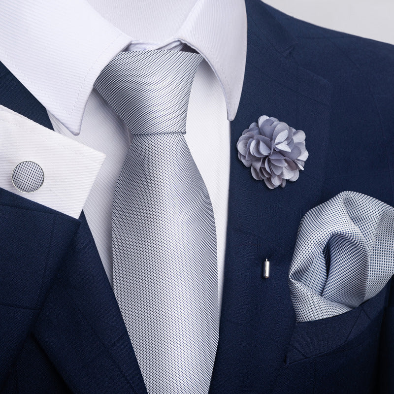 Men's Tie Suit Pocket Square Combo 8 - Sophinity