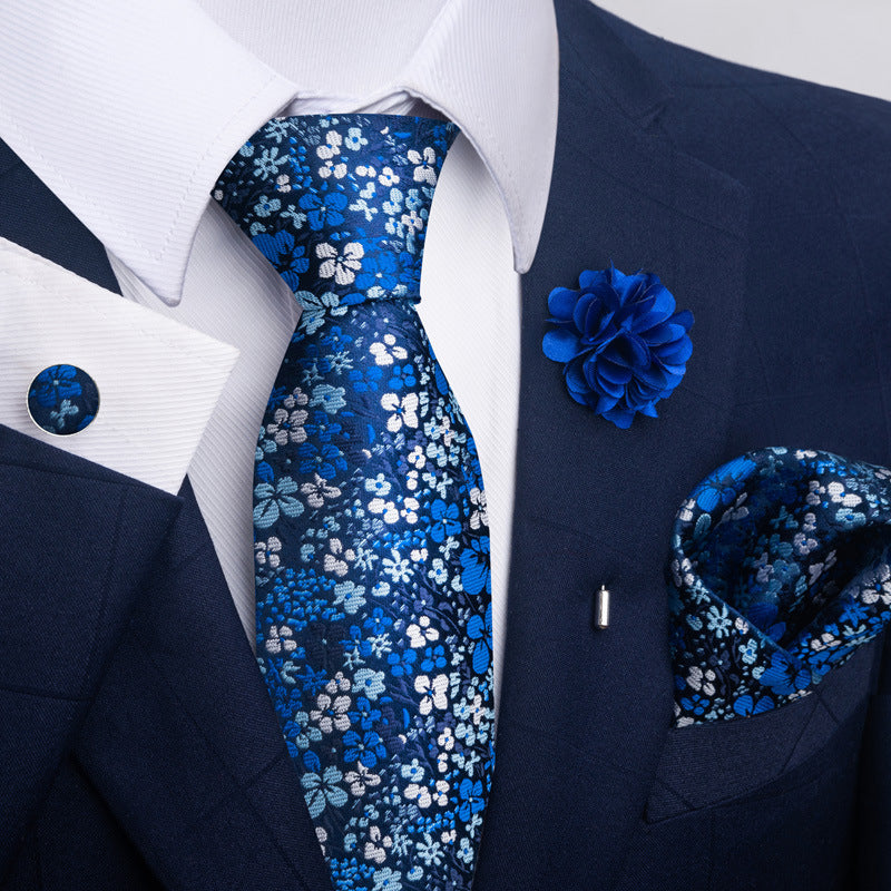 Men's Tie Suit Pocket Square Combo 8 - Sophinity
