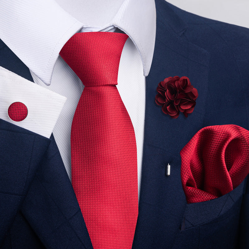 Men's Tie Suit Pocket Square Combo 8 - Sophinity