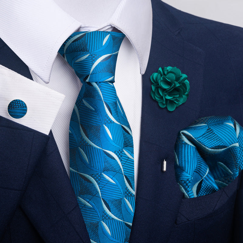 Men's Tie Suit Pocket Square Combo 8 - Sophinity